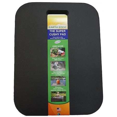 Earth Edge Earth Edge EE000926-5 20 x 15 x 2 in. Super Cushy Pad - Black EE000926-5